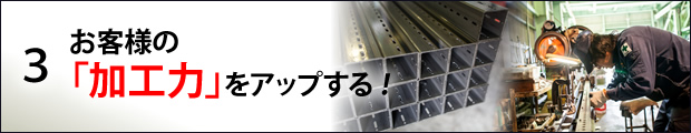 お客様の「加工力」をアップする！